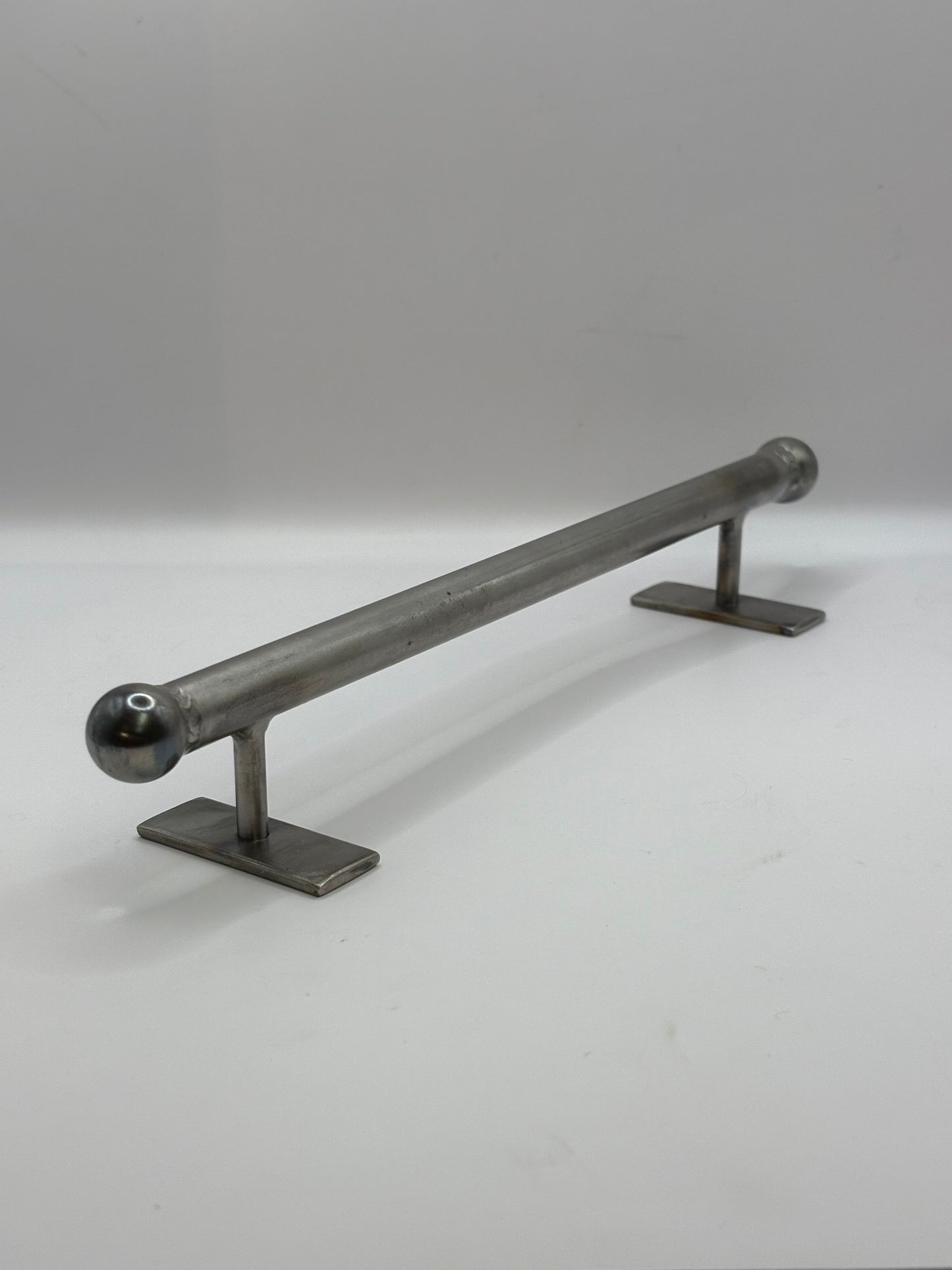 Stainless skate stopper rail