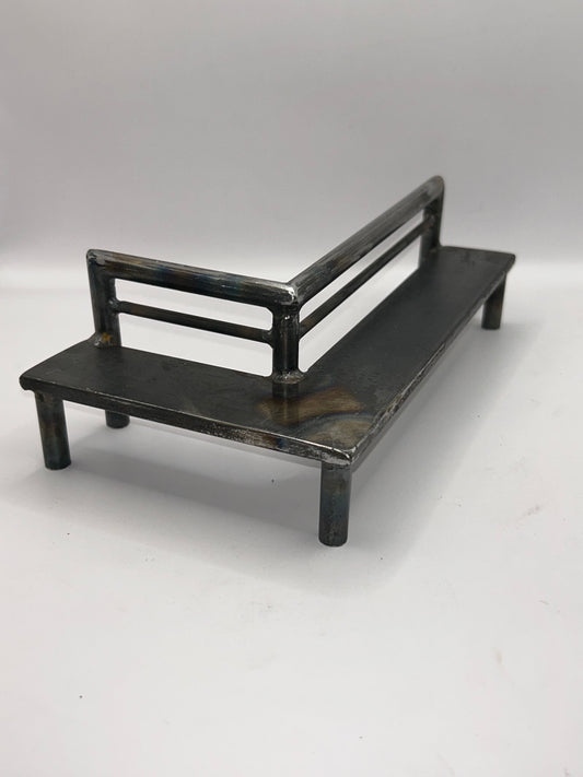 L bench with back rest 1 of 1