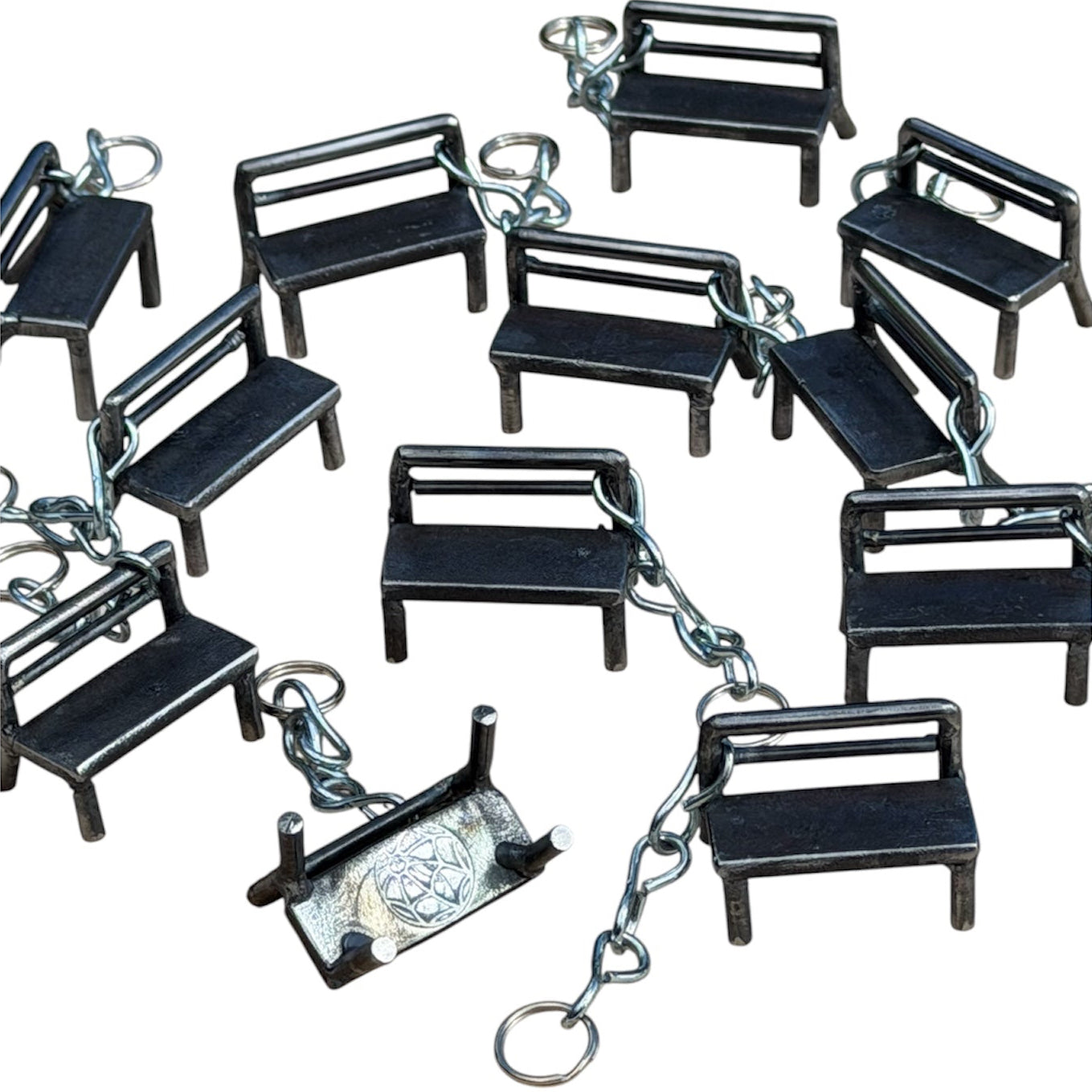Mini Park Bench Keychain
